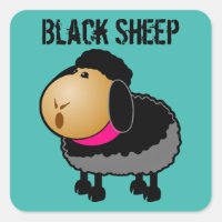 Dessin mignon en mouton noir