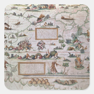 Sticker Carré Détail de la Sibérie