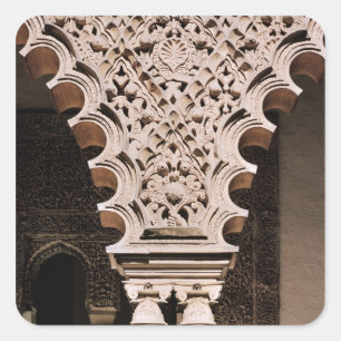 Sticker Carré Détail de l'une des arches polylobes de