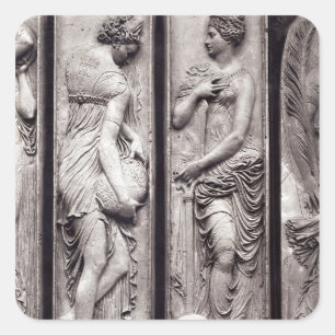 Sticker Carré Détail des reliefs