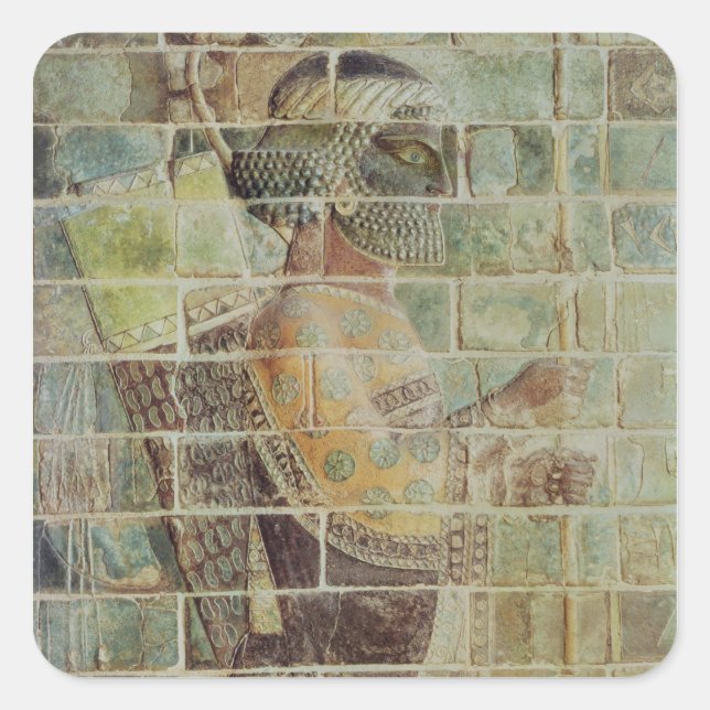 Sticker Carré Détail d'un archer d'une frise (Devant)