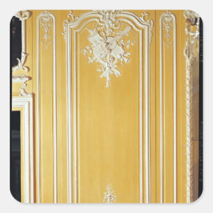 Sticker Carré Détail d'un panneau de la Chambre Jaune