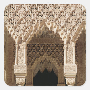Sticker Carré Détail d'une arche de galerie, de la Cour