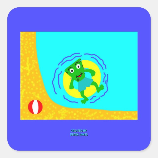 Sticker Carré d'été FrankenCheese (Devant)