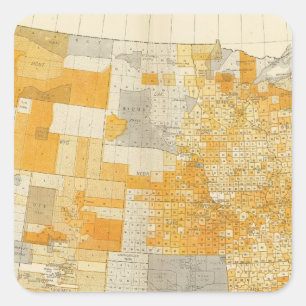 Sticker Carré dette des pays par habitant