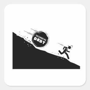 Sticker Carré Dette technique