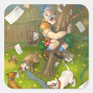 Sticker Carré deux jours avant la retraite