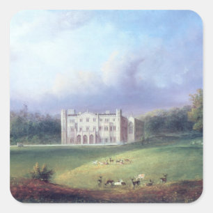Sticker Carré Deux vues de Apley Priory