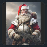 Sticker Carré Deuxième amendement Père Noël Funny Christmas<br><div class="desc">Deuxième amendement Père Noël Funny Christmas</div>