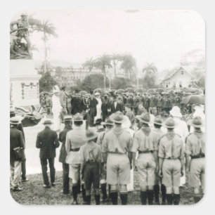 Sticker Carré Dévoilement du mémorial de guerre