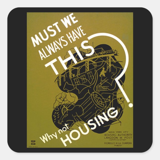 Sticker Carré Devons-Nous Toujours Avoir Cela ? ~ Pourquoi Ne Pa (Devant)