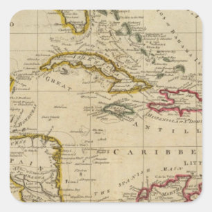Sticker Carré Diagramme des Antilles 3