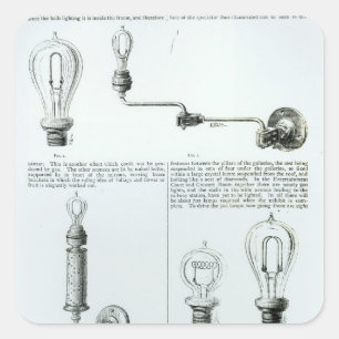Sticker Carré Diagrammes des ampoules et de leurs parenthèses