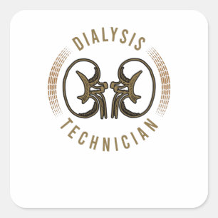 Sticker Carré Dialyse pour Dialysis Technician