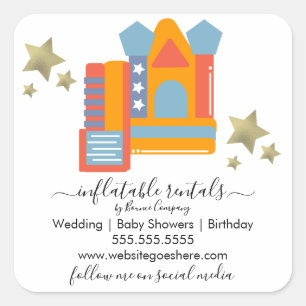 Sticker Carré Diapositives de la maison de rebond économique gon