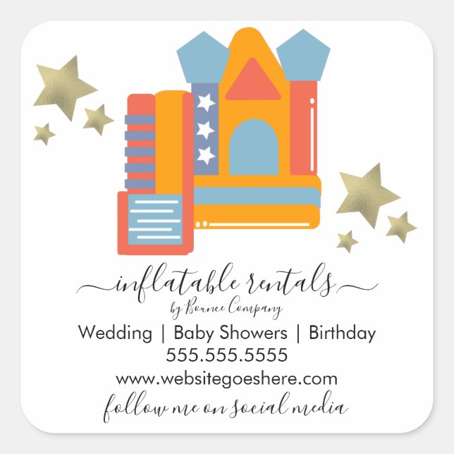 Sticker Carré Diapositives de la maison de rebond économique gon (Devant)