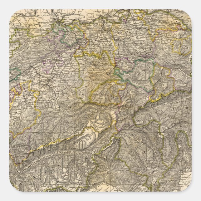 Sticker Carré Die Schweiz (Devant)