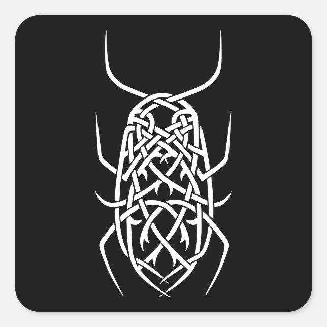 Sticker Carré d'impression blanc (Devant)