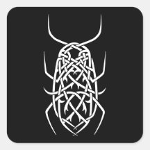 Sticker Carré d'impression blanc