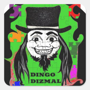 Sticker Carré DINGO the CLOWN