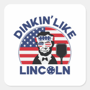 Sticker Carré Dinkin Comme Lincoln