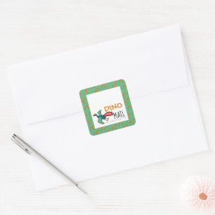 Sticker Carré Dino Mail, Dinosaur