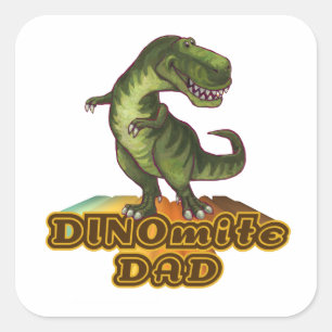 Sticker Carré Dinomite papa