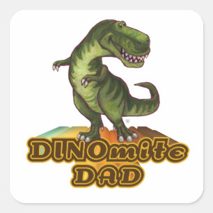 Sticker Carré Dinomite Papa