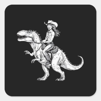 Sticker Carré Dinosaur