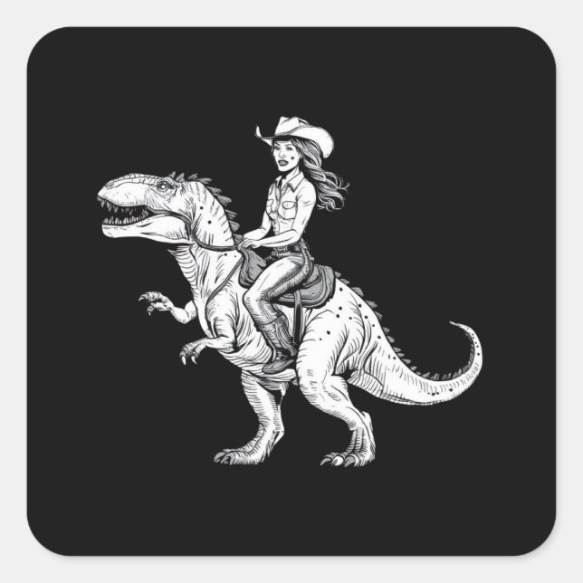 Sticker Carré Dinosaur (Devant)