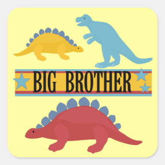 Sticker Carré Dinosaur Big Brother