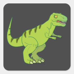 Sticker Carré Dinosaures : Tyrannosaurus Rex
