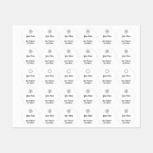 Sticker Carré d'invitation