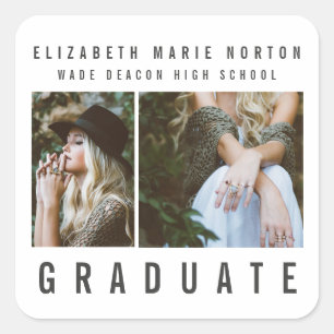 Sticker Carré Diplôme de type