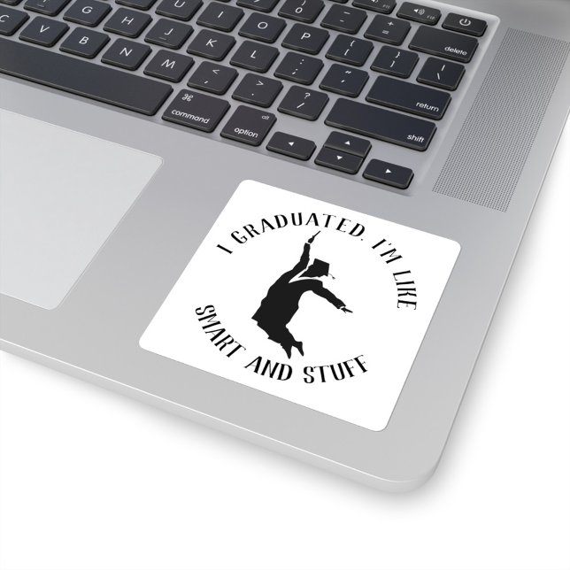 Sticker Carré Diplôme d'études supérieures du collège personnali (Créateur téléchargé)