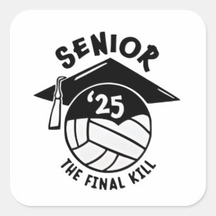Sticker Carré Diplôme supérieur de volley-ball 2025