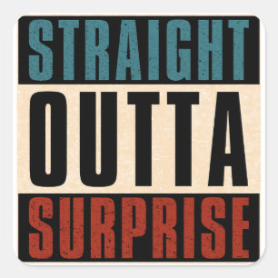 Sticker Carré Direct Outta Surprise Arizona AZ