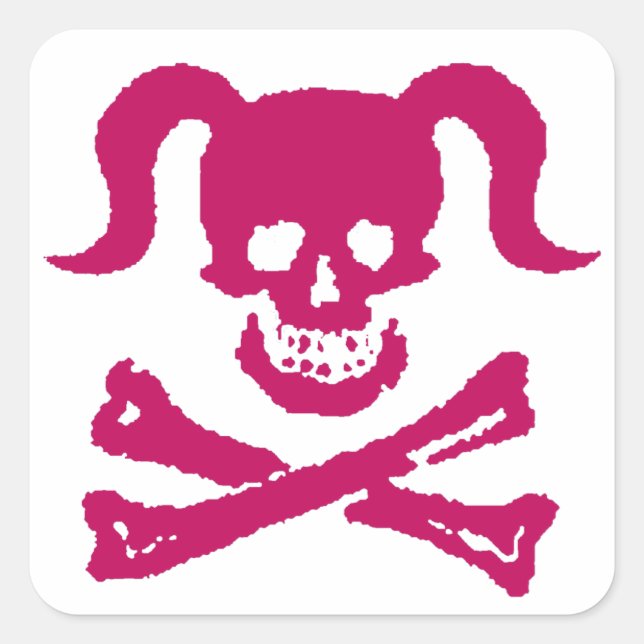 Sticker Carré Dirty Girl (Devant)