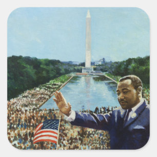 Sticker Carré Discours commémoratif 2001