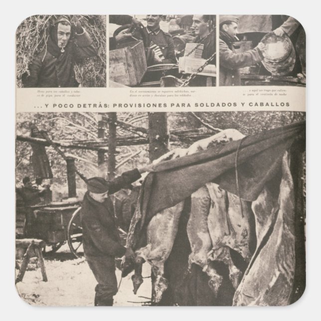 Sticker Carré Dispositions relatives aux soldats et aux troupes  (Devant)