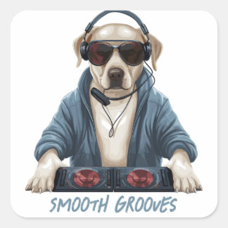 Sticker Carré DJ Doggo