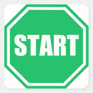 Sticker Carré do-it-yourself St Patrick's Day Green party START