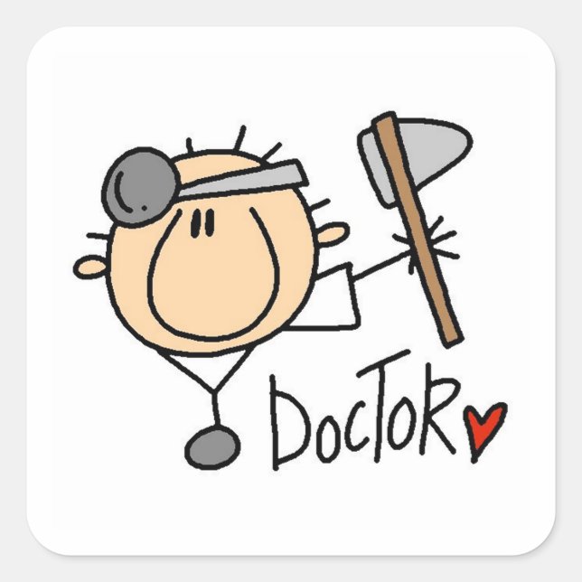 Sticker Carré Docteur (Devant)