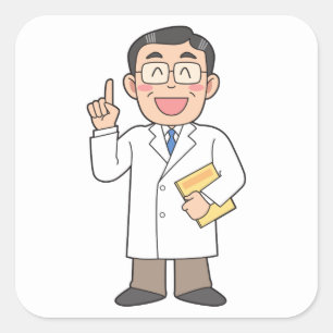Sticker Carré Docteur