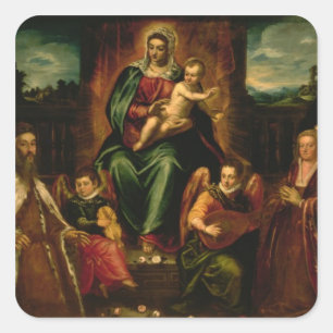 Sticker Carré Doge Alvise Mocenigo et sa famille