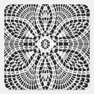 Sticker Carré Doily Art