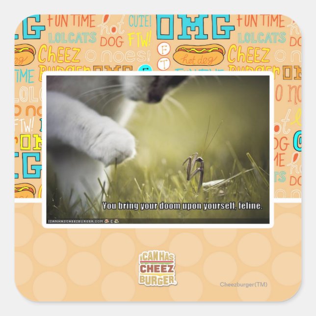 Sticker Carré Dois-toi sur toi (Devant)