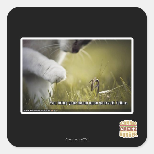 Sticker Carré Dois-toi sur toi (Devant)