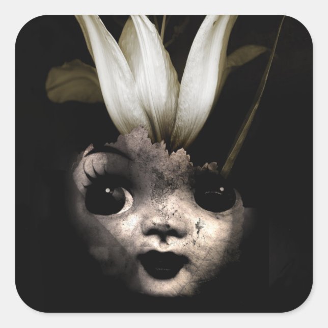 Sticker Carré Doll flower 2013 (Devant)