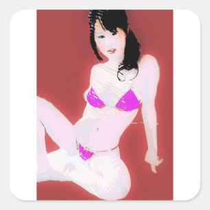 Sticker Carré DollVivant1